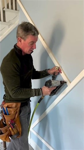 DIY home tips: How to attach trim to wall that’s not flat (lumpy and bumpy feature wall solution)
