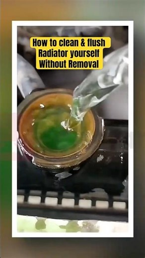 How to clean & flush a car Radiator yourselfWithout Removal #automobile #short