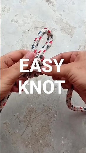 Easy knot #diy #knot #tutorial