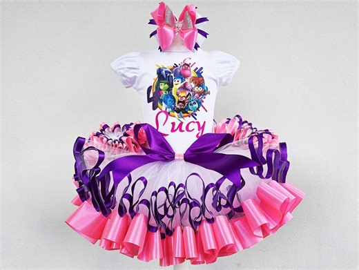 Inside Out 2 Birthday Rainbow Tutu Costume, Emotions Baby Girl Custom Birthday Outfit - Etsy