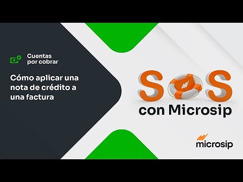 Microsip Cuentas por Cobrar: Cómo aplicar una Nota de Crédito a una factura