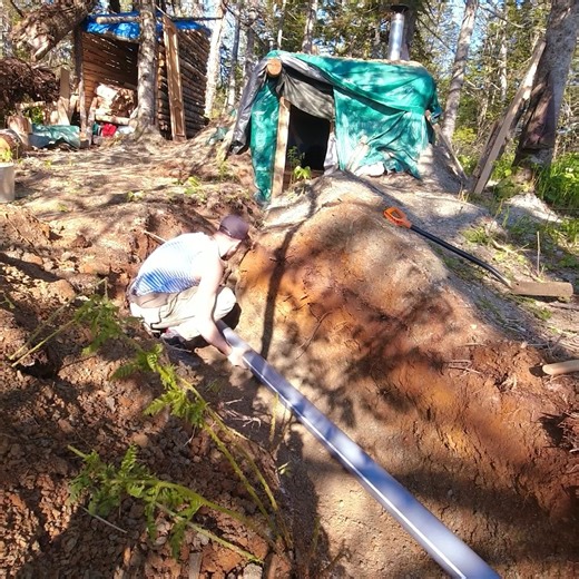 FULL BUILD - Alone Building a UNDERGROUND HOUSE Survival in the forest, Forest hut from start to finish | Survival Camping, Building Warm Bushcraft Pro