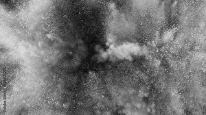 Super slow motion of white powder explosion. Filmed on high speed cinema camera, 1000fps.