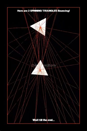 This Spinning Triangle Animation Will Blow Your Mind! #satisfying #viral #simulation