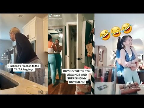 "Buying The Tik Tok Leggings And Surprising My Boyfriend" Tiktok Compilation