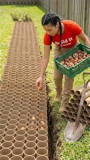 The Secret Way To Grow Perfect Rows of Tulips! 🌷🤯