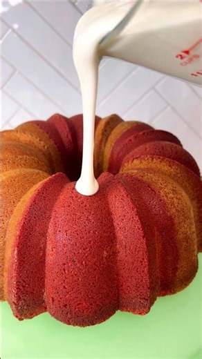 Day 8 of the 12 Days of Pound Cake Presents Red Velvet Marble Pound Cake