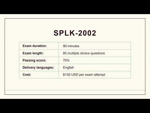 SPLK-2002 Practice Exam | Splunk Enterprise Certified Architect Exam