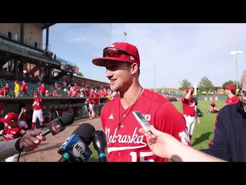 Dylan Carey Recaps the Huskers' 15-11 Win over Iowa | Nebraska Baseball Press Conference