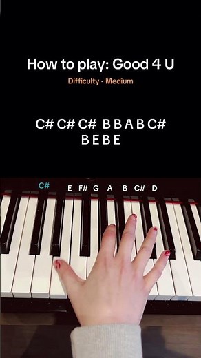 How to play: Good 4 U by Olivia Rodrigo #piano #pianoteacher #oliviarodrigo #good4u #tutorial