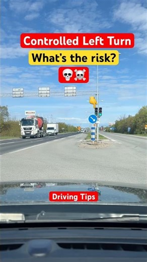Controlled left turn driving!
