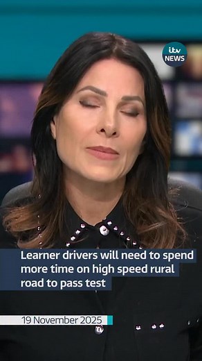 Leaner drivers to be required to spend more time on high speed rural roads #itvnews #driver #driving #learnerdriver | ITV News