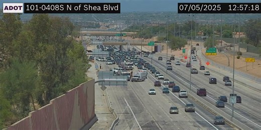 Southbound Loop 101 reopens after serious crash injures 2 in Scottsdale