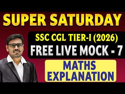 CGL TIER-I FREE LIVE MOCK-7 MATHS EXPLANATION by RAJKUMAR SIR || EVEREST COACHING POINT