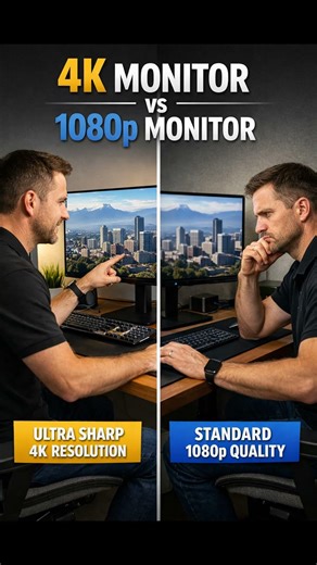 4K monitor vs 1080p monitor