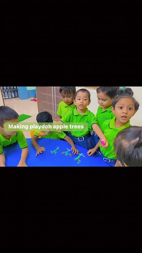 Modelling a tree with clay | Eurokids Nimta