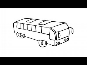 How to Draw a Motor Coach | Drawing a Bus