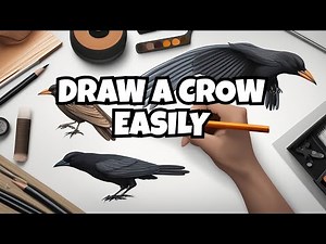 The Pros And Cons Of Crow Drawing || How to draw a crow drawing || Easy to draw || Step by step
