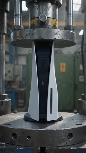 Hydraulic Press vs PlayStation 5, Xbox & Nintendo Switch 2 😱 #flowix #shorts #setisfying #ps5 #xbox
