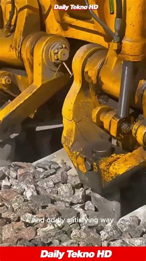 Why Do They SHAKE The Rocks Like This 🤔 This Is SO Satisfying #BallastTamper