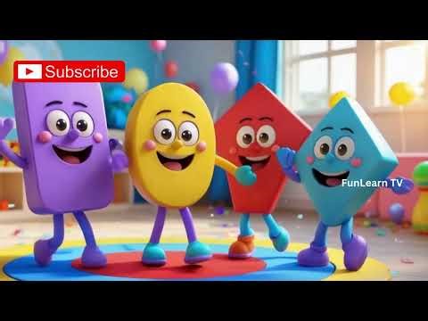 Learn Shapes Song for Kids | Circle, Square, Triangle, Rectangle | Fun & Easy Educational Rhyme