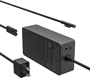Surface Pro Charger 65W [2025 Upgraded Version] for Microsoft Surface Pro 3/4/5/6/7/ Surface Book Laptop/Tablet Power Supply Adapter, Works with 65W&44W&36W&24W (6.8 Ft Cord)