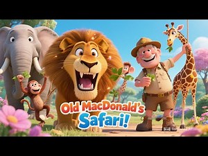 Old MacDonald’s Safari! 🐘🦁🦒🐒 Fun Toddler Song for Kids