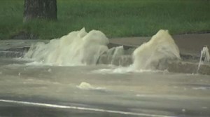 Water main break floods Malden streets