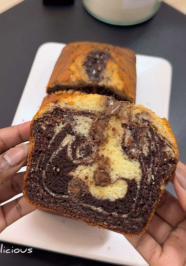 Recette Cake Marbré Vanille & Chocolat