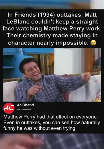 Friends Outtakes: Matt LeBlanc Breaks Character with Perry