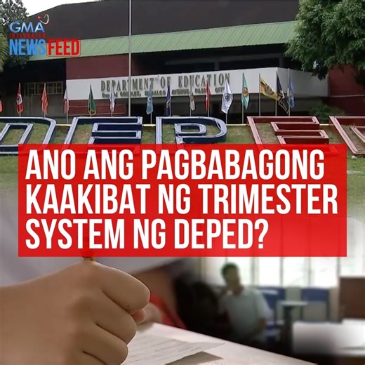 Simula sa susunod na school year, ipapatupad na raw ng Department of Education ang “trimester system” sa mga pampublikong paaralan. Ano nga ba ang magiging pagbabago sa ilalim ng sistemang ito? Alamin sa video. | GMA News