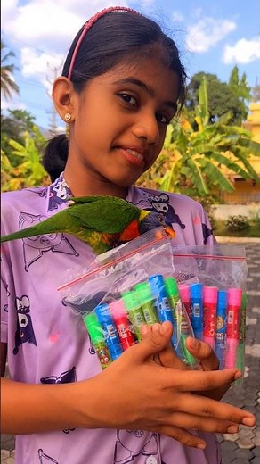 #Tiyakutty is eating #ToothBrushCandy🪥🍭 for the first time. Have you tried it? #Comment