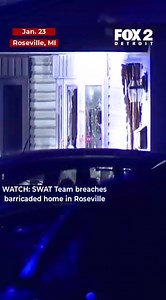 FOX 2 Detroit SWAT Team in Roseville breaches barricaded home | CrimeInTheD