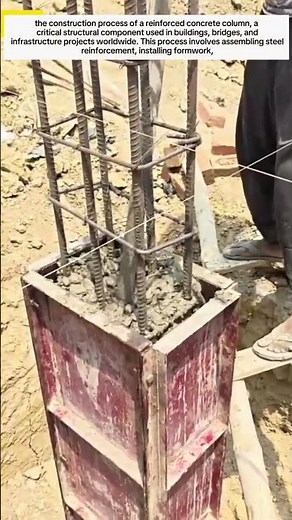 Fast and Efficient Reinforced Concrete Column Construction Process