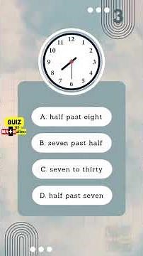 Telling Time in British English for Kids | Fun Math Grade 1 | MATHalino123 Quiz