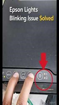Epson Lights Blinking Issue Solved | Fix Epson Printer Error #EpsonLightsBlinking#EpsonErrorFix