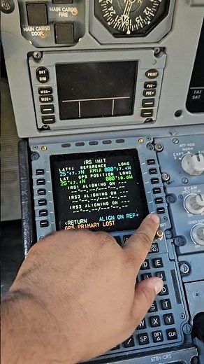 Completing IRS alignment (A320)