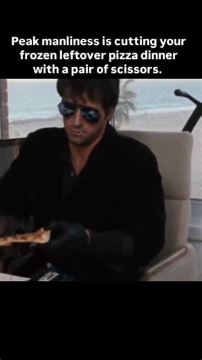⚡RETRO⚡ on Instagram: "While wearing shades AND gloves. While indoors. #80s #retro #reelsinstagram #pizza"