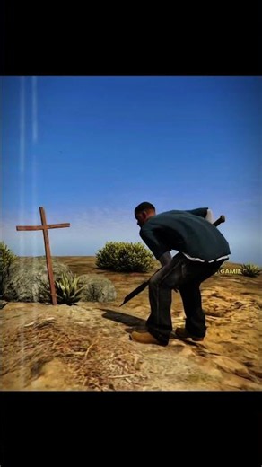 Franklin found CJ Grave IN GTA V 😭 #gta #gaming #shorts