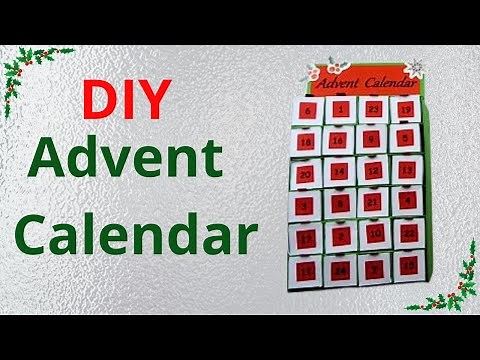 Advent Calendar with handmade boxes. DIY Advent Calendar