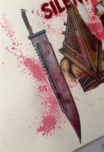 Pyramid Head's Knife: A Drawing Exploration
