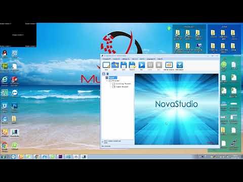 NOVA Studio changing the software display window dimension and displaying program