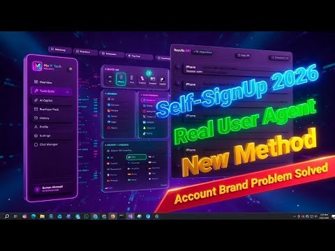 Real User Agent Make Tools | Self -SignUp Real User Agent method | Self-SignUp New Update