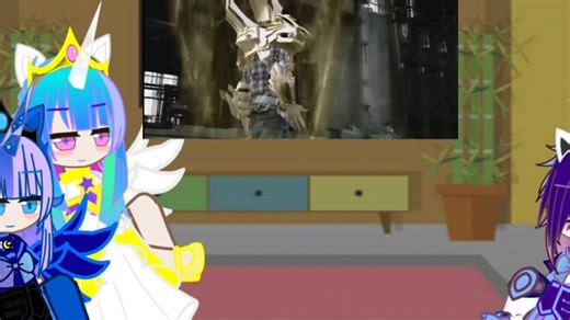 《加查/MLP/同人》第四集番外篇，两位公主加我oc(设定：露娜公主的养子，夜幕灵风)，反应《铠甲勇士帝皇侠》op《帝皇再临》