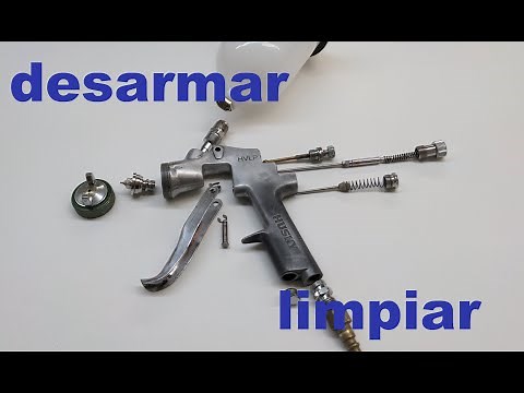 How to disassemble and clean a paint gun