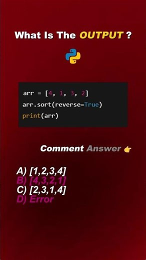 🔥 99% Beginners Get This Python Output Wrong! 😱 | Python Interview Question #coding #python