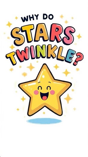 Why Do Stars Twinkle? 🌟 Fun Fact for Kids! #shorts