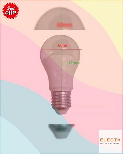 FSL Dimmable LED Bulb 7W E27 180-265V Daylight Lm520 BA60D-7DL 6500K