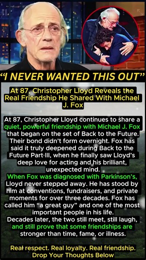 At 87, Christopher Lloyd Reveals the Real Friendship He Shared With Michael J. Fox