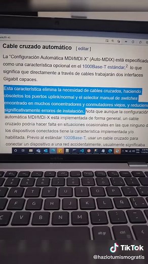 Responder a @jumac16 De #Modem a #PC se usa un cable recto, osea el mismo código de colores en ambos lados, pero si quieres conectar PC a PC o #Router a Router se usa un cable cruzado osea norma A y B en cada punta. Aunque eso ya quedó atrás por qué los nuevos Modems y tarjetas de red hacen el cruzado automático si es necesario. #rj45 #redes #tia #eia #ieee